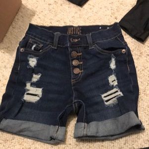 Ripped Jean shorts